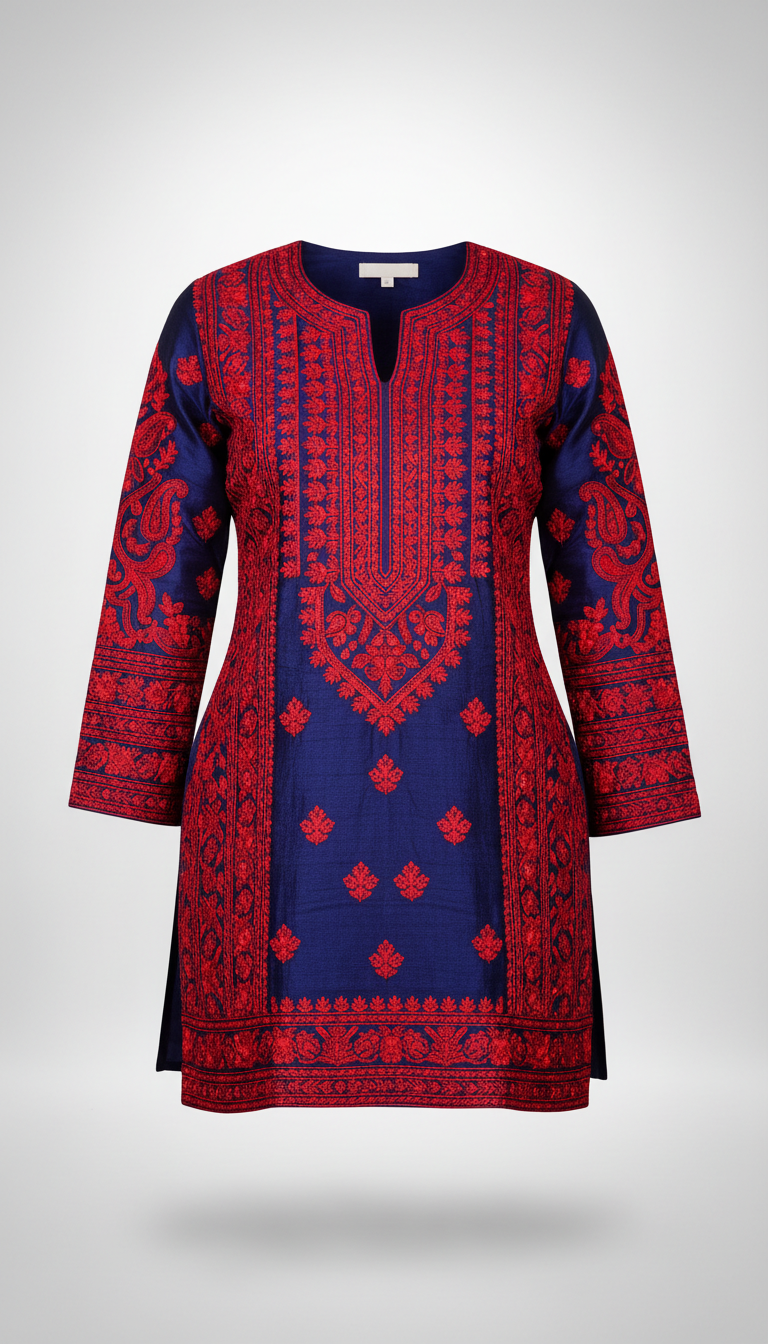 Embroidered Fusion Kurti
