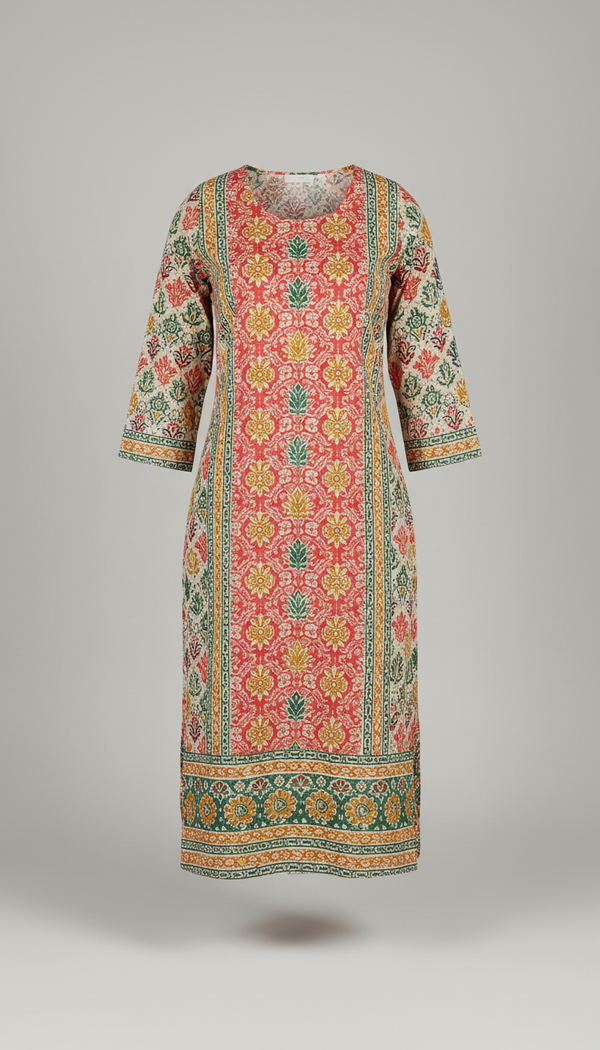 Ahmedabad Motif Block-Print Kurti